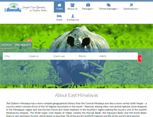 Tablet Screenshot of easthimalayas.com